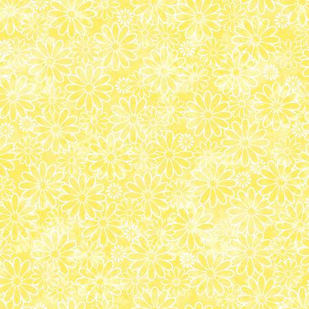 Daisy Delight Yellow- Studio Cottons by Fabric Traditions- Fabric Off the Bolt
