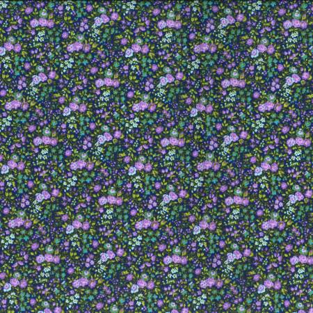 Keepsake Calico Navy- Studio Cottons by Fabric Traditions- Fabric Off the Bolt