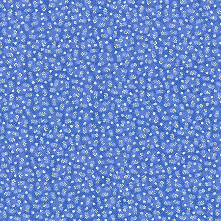Daisy Delight Blue- Studio Cottons by Fabric Traditions- Fabric Off the Bolt