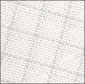 16 Count Easy Count White/Grey Aida – Zweigart Cross Stitch Fabric