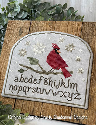 Cardinal Star Sampler by Crafty Bluebonnet Designs