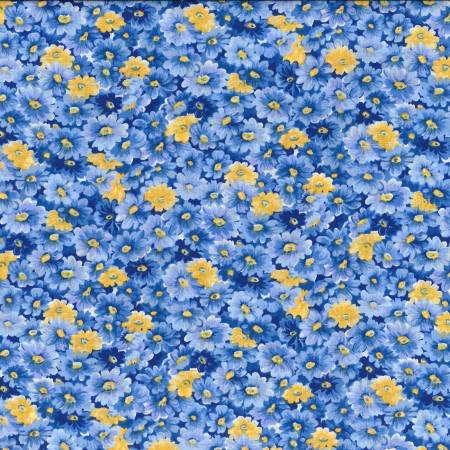 Oasis Packed Floral- Studio Cottons by Fabric Traditions- Fabric Off the Bolt