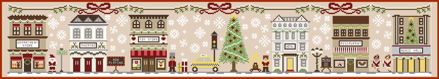 Big City Christmas #7 -Music Hall By Country Cottage Needleworks