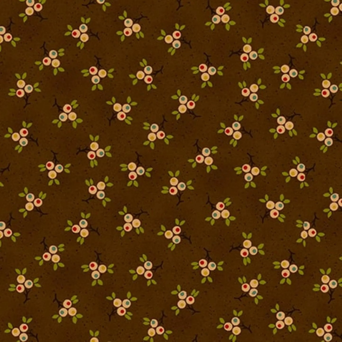 Quiet Grace - Berry Springs Chocolate - By Kim Diehl for Henry Glass Fabrics - Fabric Off the Bolt (Sizes in Description below)