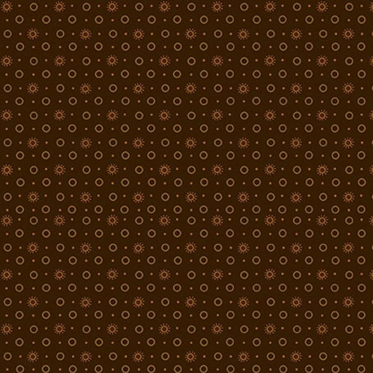 Quiet Grace - Sunburst Chocolate - By Kim Diehl for Henry Glass Fabrics - Fabric Off the Bolt (Sizes in Description below)