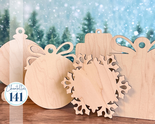 Unfinished Wood Ornaments - by Chantelle's 141