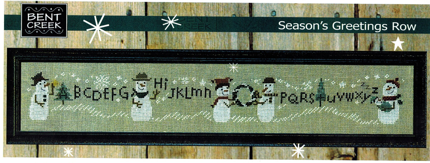 Season's Greetings Row - Bent Creek - Cross Stitch Pattern