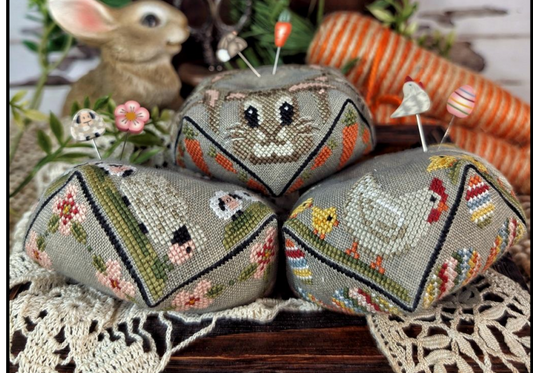 Easter Biscornu Trio - PuntiniPuntini