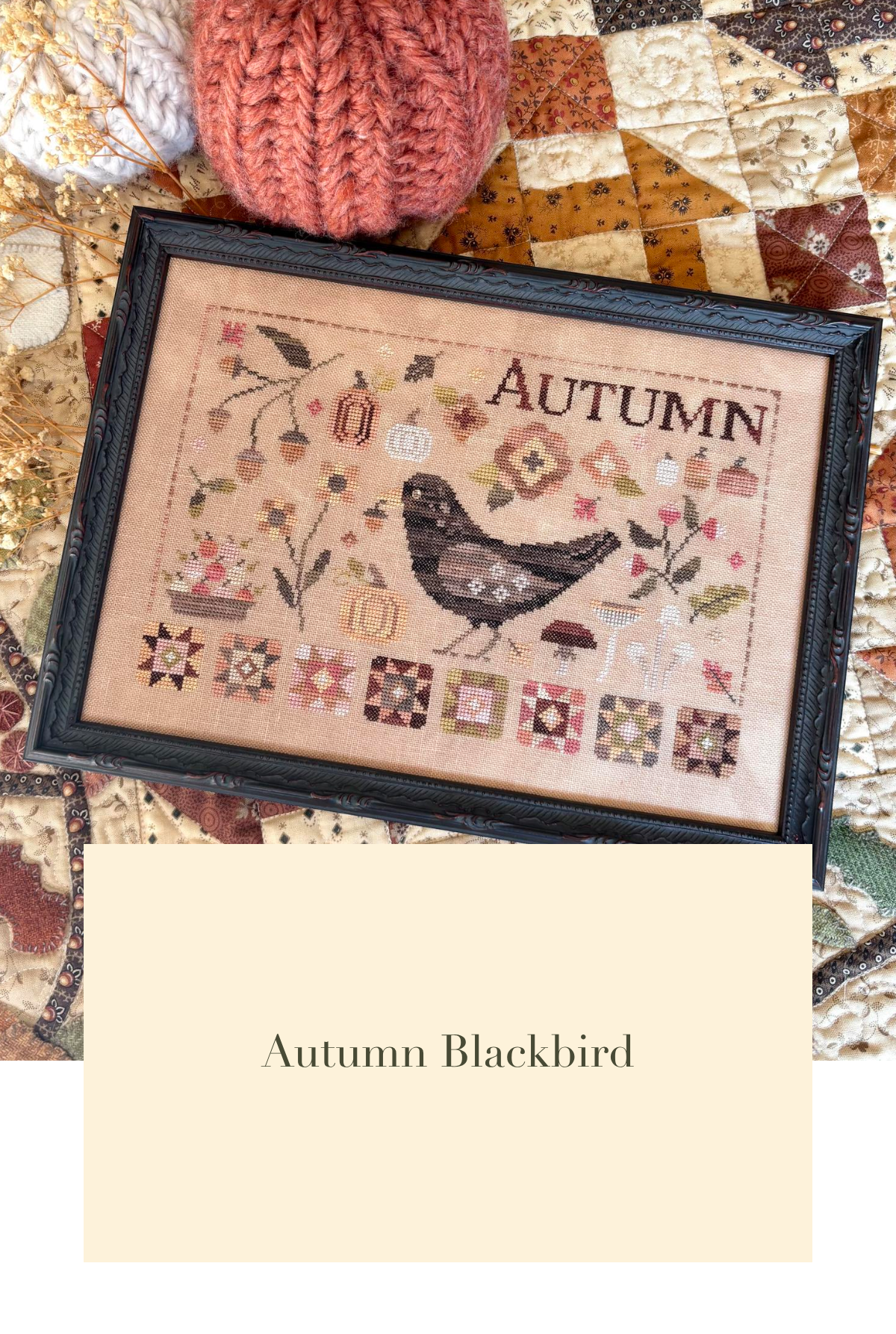 Pre-Order -Autumn Blackbird by Blueberry Ridge Design