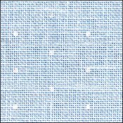 28ct Linen- Blue w/White Mini Dots