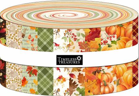 Gather with a Grateful Heart - Timeless Treasures Fabrics - 2.5" Strips