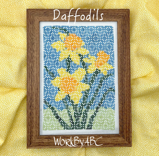 Daffodils Chart W/ Floss Pack (Kit)- Works by ABC
