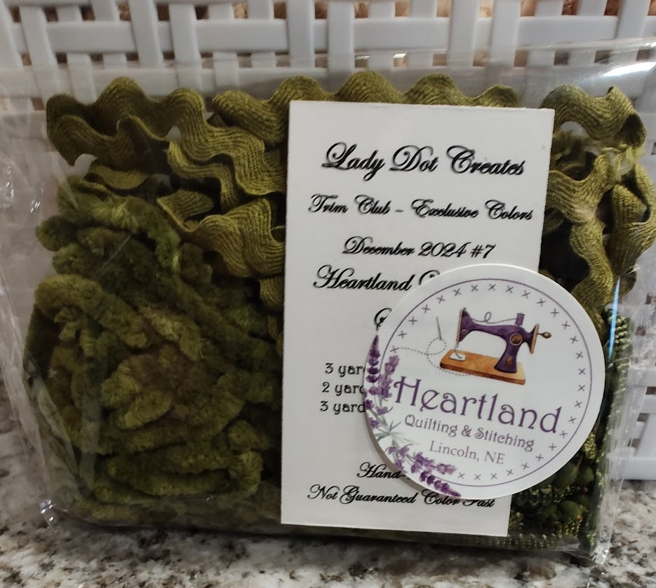 Lady Dot Trim - Colors Exclusive to Heartland Quilting & Stitching