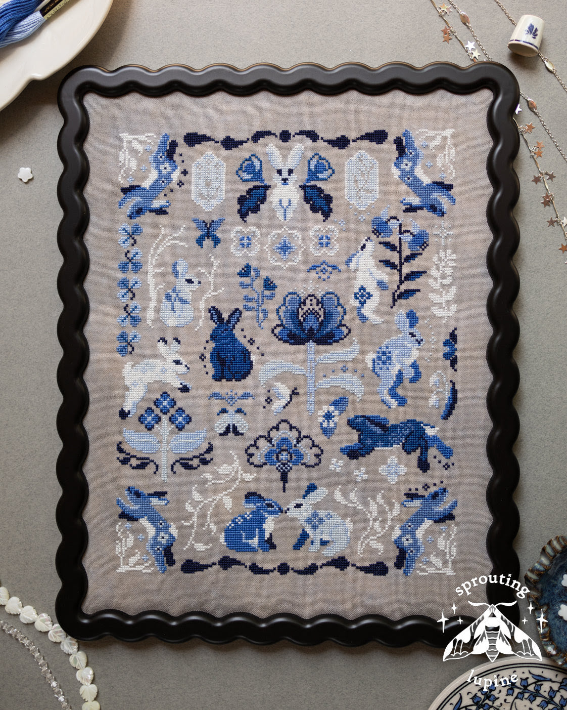 Pre-Order - Delft Bunnies by Sprouting Lupine