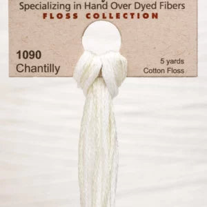 Chantilly #1090 by Weeks Dye Works- 5 yds Hand-Dyed, 6 Strand 100% Cotton Cross Stitch Embroidery Floss