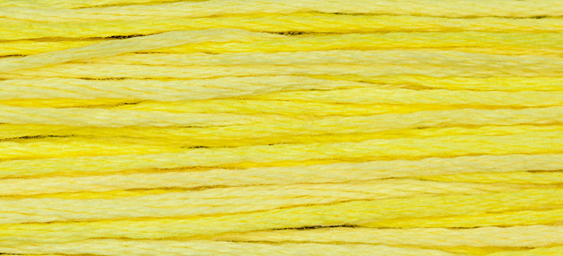 Lemon Chiffon #2217 by Weeks Dye Works- 5 yds Hand-Dyed, 6 Strand 100% Cotton Cross Stitch Embroidery Floss