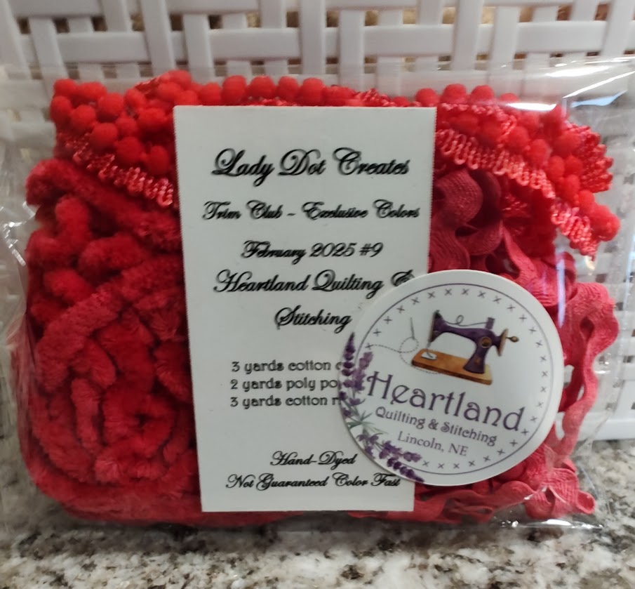 Lady Dot Trim - Colors Exclusive to Heartland Quilting & Stitching