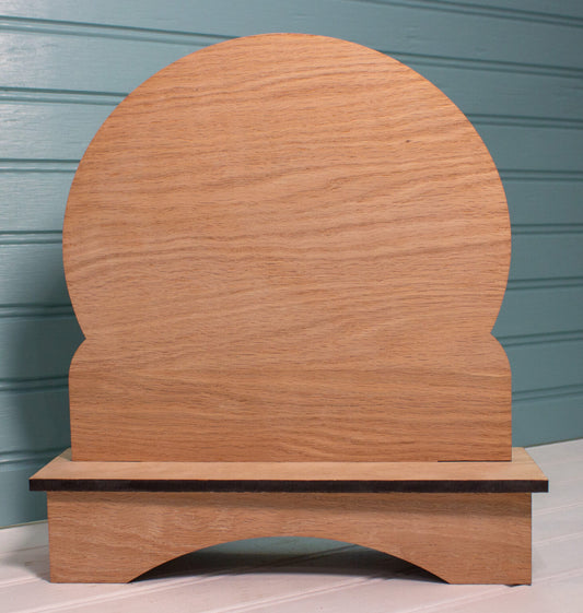 Wooden Snow Globe Backer- Cherry Blossoms