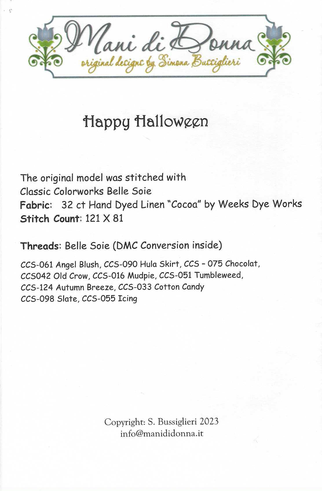 Happy Halloween by Mani di Donna
