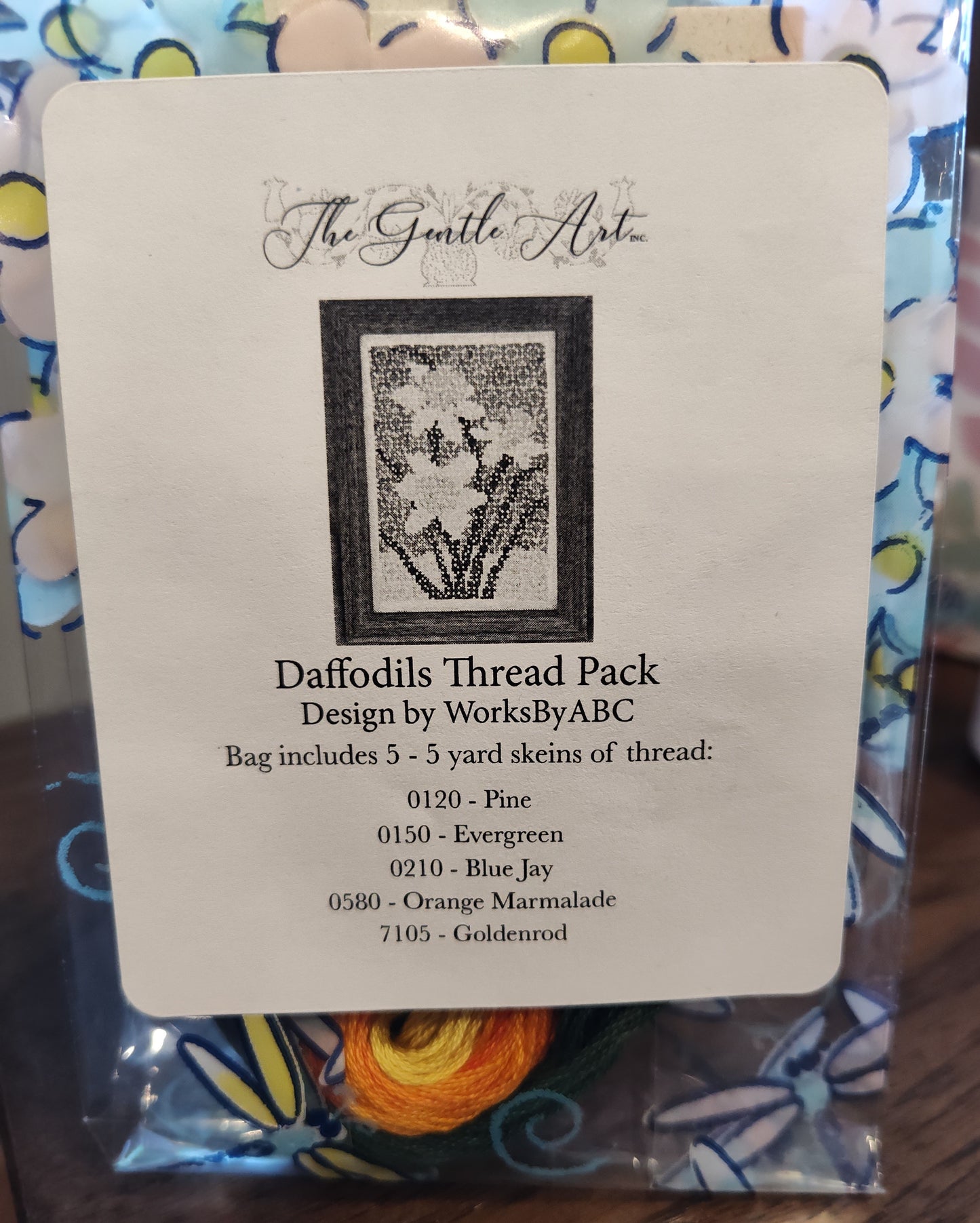 Daffodils Chart W/ Floss Pack (Kit)- Works by ABC