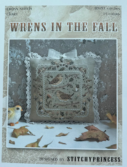 Wrens in the Fall - Stitchy Princess