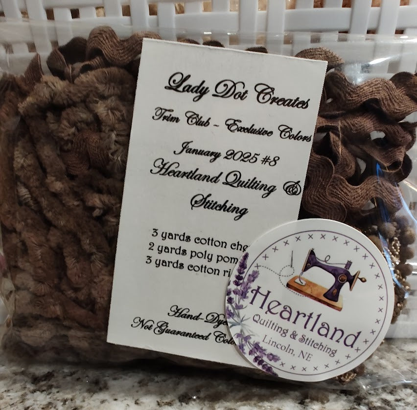 Lady Dot Trim - Colors Exclusive to Heartland Quilting & Stitching