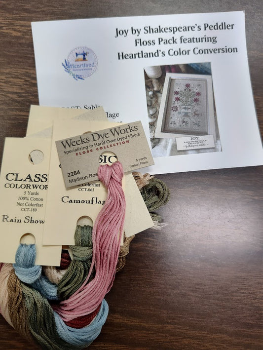 Floss Pack: Joy by Shakespeare's Peddler-Heartland Color  Conversion