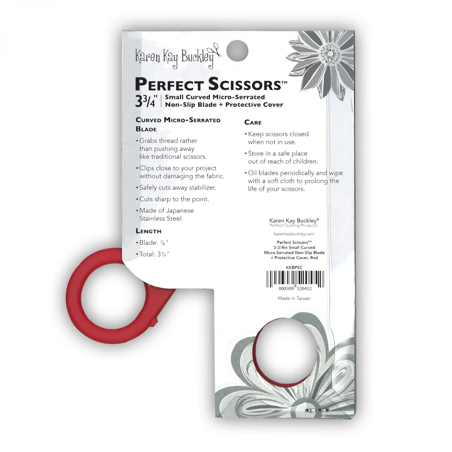 Perfect Scissors Red 3-3/4in Small - Karen K. Buckley