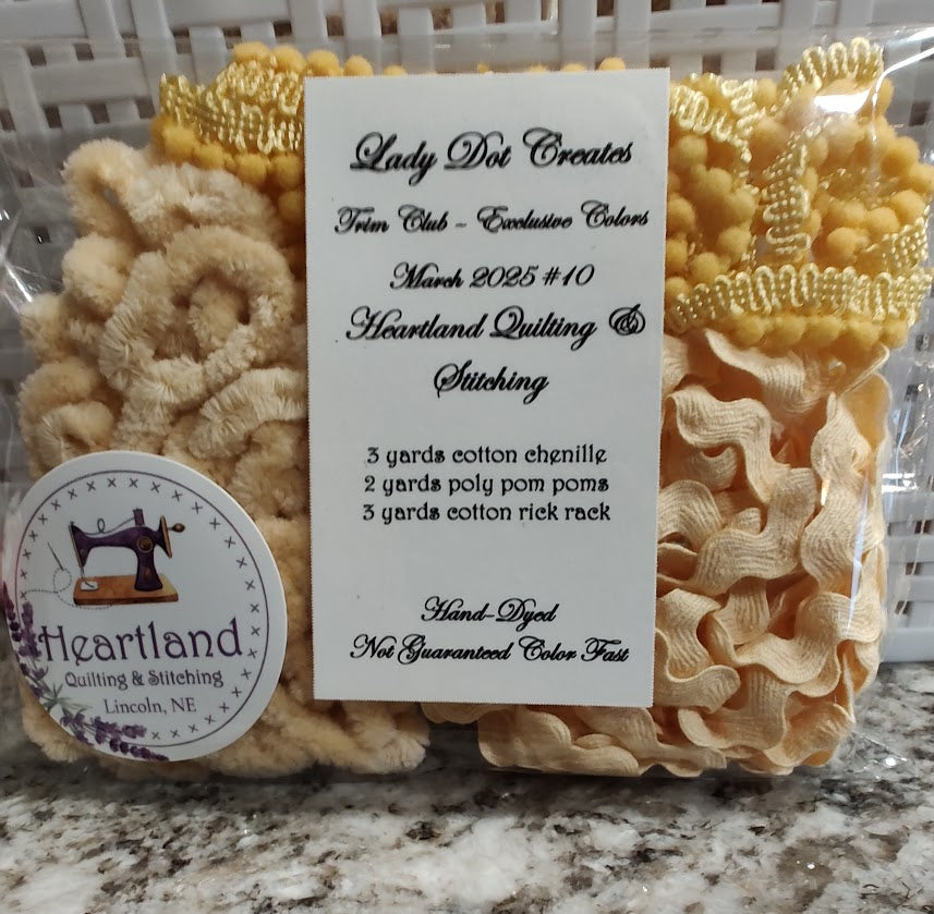 Lady Dot Trim - Colors Exclusive to Heartland Quilting & Stitching