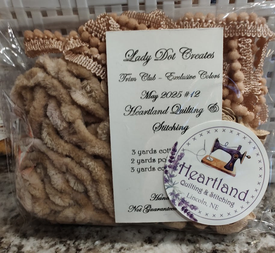 Lady Dot Trim - Colors Exclusive to Heartland Quilting & Stitching