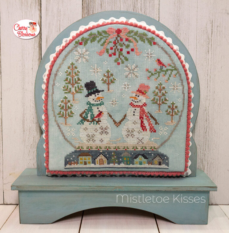 Wooden Snow Globe Backer- Cherry Blossoms