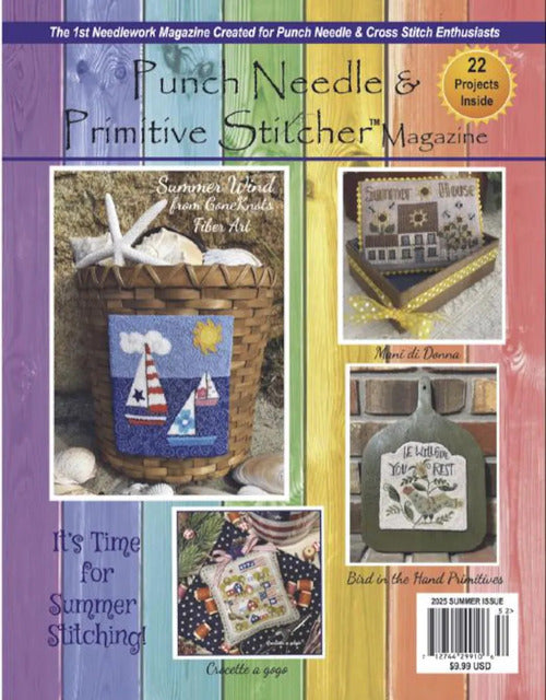 Punch Needle and Primitive Stitcher 2025 Summer Issue - Magazine