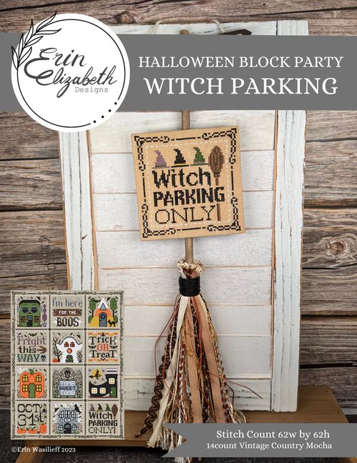 Halloween Block Party - Witch Parking- Erin Elizabeth