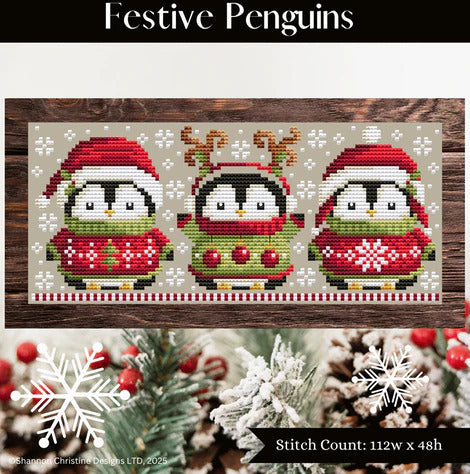 Festive Penguins - Shannon Christine