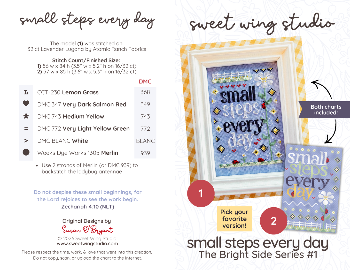 Bright Side Monthly Club with Sweet Wing Studio - 01 Small Steps - Pattern