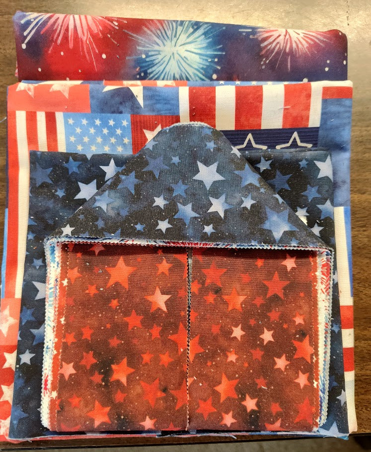 Slanted Stripes Runner designed by Else Lea featuring Stars and Stripes by Robert Kaufman