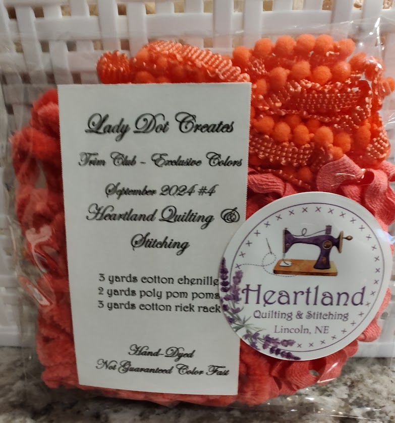 Lady Dot Trim - Colors Exclusive to Heartland Quilting & Stitching