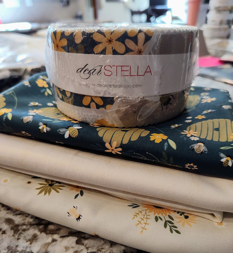Jelly Roll Jackpot Quilt Kit Featuring Bees Knees by Dear Stella