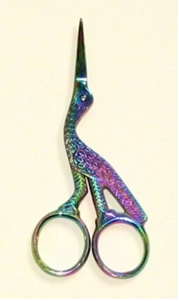 Scissors, Storks, Titanium Coated - Dinky Dyes