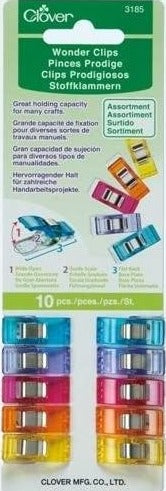 Wonder Clips by Clover - Assorted Colors 10 pk