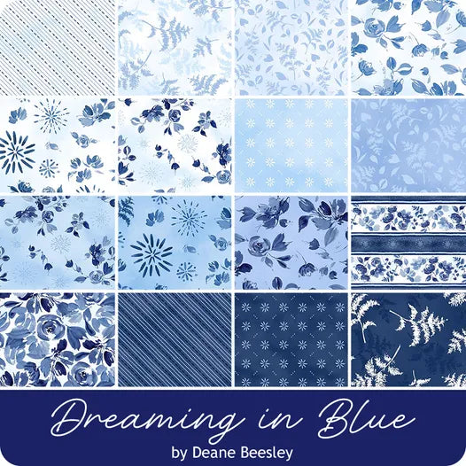 Yin Yang Quilt Kit Featuring Dreaming in Blue by Deane Beesley for Wilmington Prints