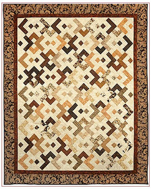 Yin Yang Quilt Kit Featuring Dreaming in Blue by Deane Beesley for Wilmington Prints