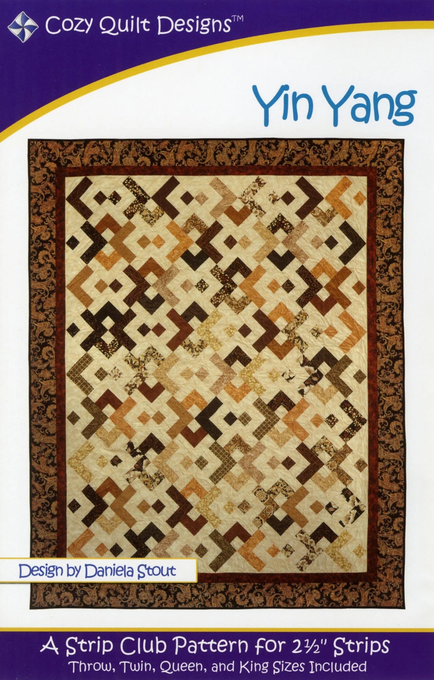 Yin Yang Quilt Kit Featuring Dreaming in Blue by Deane Beesley for Wilmington Prints