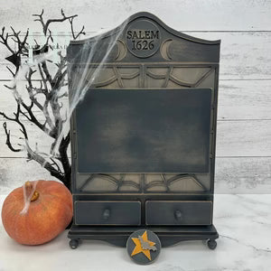 Apothecary Cabinet - Unfinished Wood Display by Paisleys and Polka Dots
