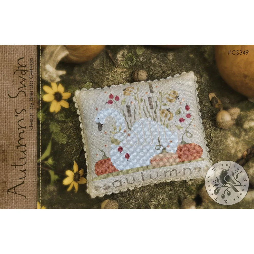 Autumn Swan - With Thy Needle & Thread - Brenda Gervais - Cross Stitch Pattern