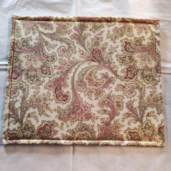 Project Bag-Dk Pink inside with Paisley Accent