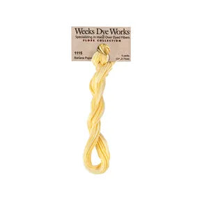 Banana Popsicle #1115 by Weeks Dye Works- 5 yds Hand-Dyed, 6 Strand 100% Cotton Cross Stitch Embroidery Floss