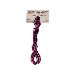 Bethlehem #4139 by Weeks Dye Works- 5 yds Hand-Dyed, 6 Strand 100% Cotton Cross Stitch Embroidery Floss