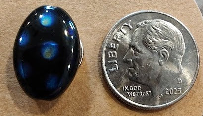 Needleminder- Black W/Blue Dots w/needle hole