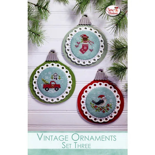 Vintage Ornaments #3 Backer - Cherry Blossoms